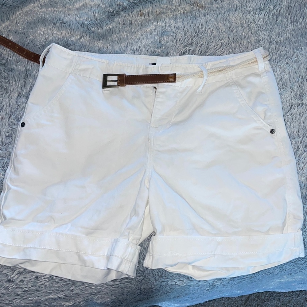 Women’s white shorts